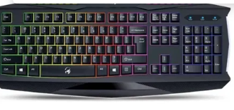 Teclado Gamer Genius GX Gaming Scorpion K220 Español Color Negro Con Luz De 7 Colores